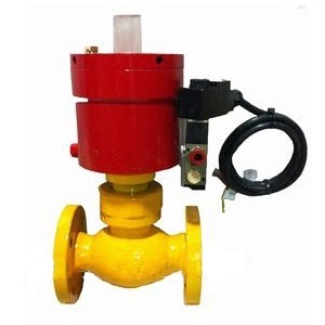 Pneumatic emergency shut-off valve