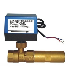 Dynamic balancing electric two way valve